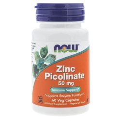NOW Foods Zinc Picolinate 50mg 60 Capsules