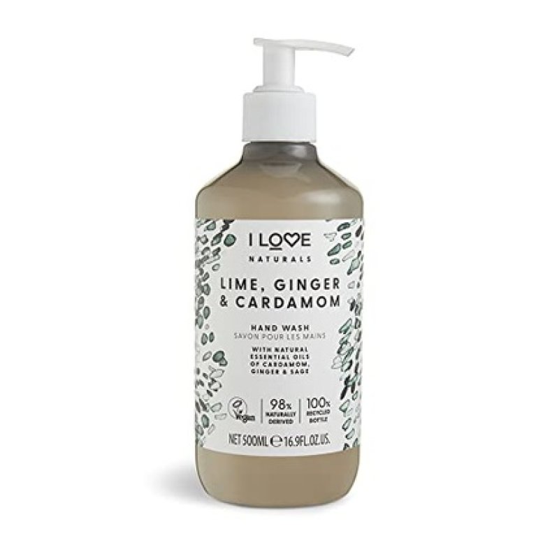 I Love Naturals Lime Ginger and Cardamon Hand Wash with Natural Oils 500ml