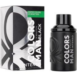 Benetton Black Intenso from United Colors Eau de Parfum for Men Long Lasting Young Modern and Intense Fragrance Amber
