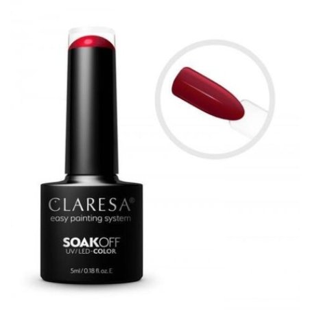 CLARESA SoakOFF UV/LED Gel Red 435 5ml