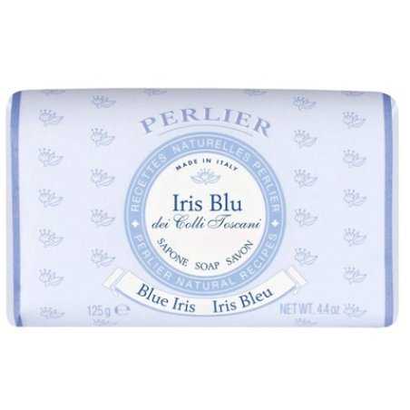 Perlier Iris Blu Blue Iris Scented Soap 4.4 Ounce 125gr - Italian Import