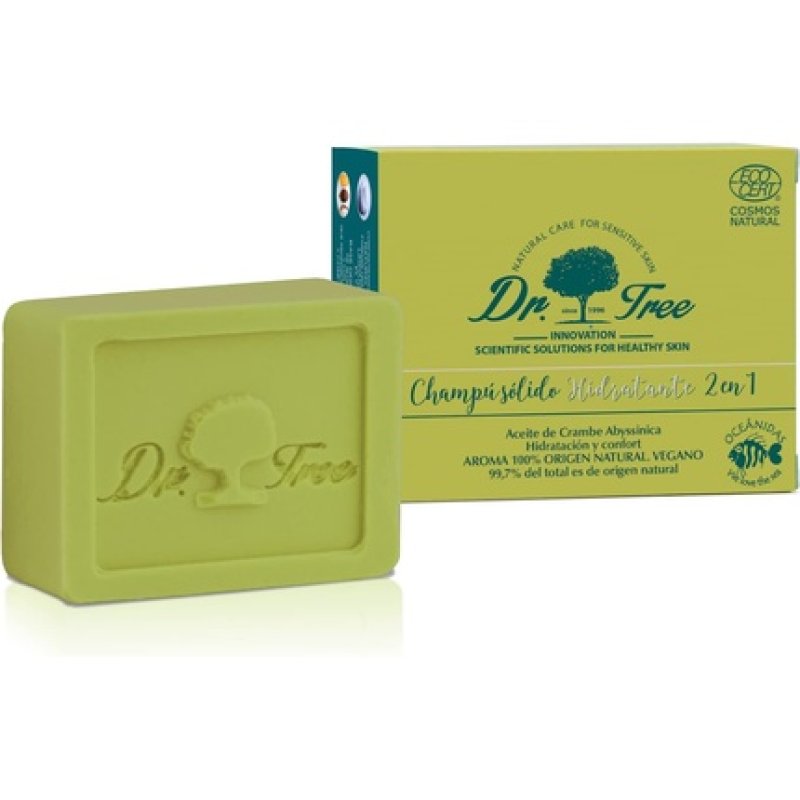 Dr. Tree 2 in 1 Moisturising Solid Shampoo Organic Solid Shampoo Conditioner 75g