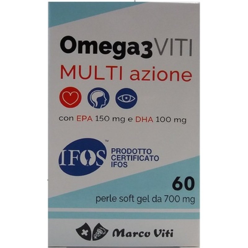 Marco Viti Omega 3 Triple Action Dietary Supplement 60 Pearls