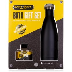 Accentra Bath & Body Toolkit Gift Set for Men with Thermos Bottle