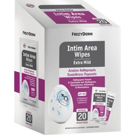 Frezyderm Intim Area Wipes Extra Mild - 20 Pieces