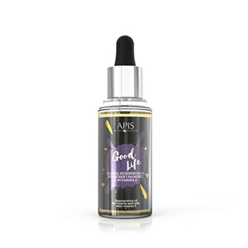 APIS GOOD LIFE Regenerating Nail and Cuticle Oil with Vitamin E, Macadamia and Hemp Oil 30ml