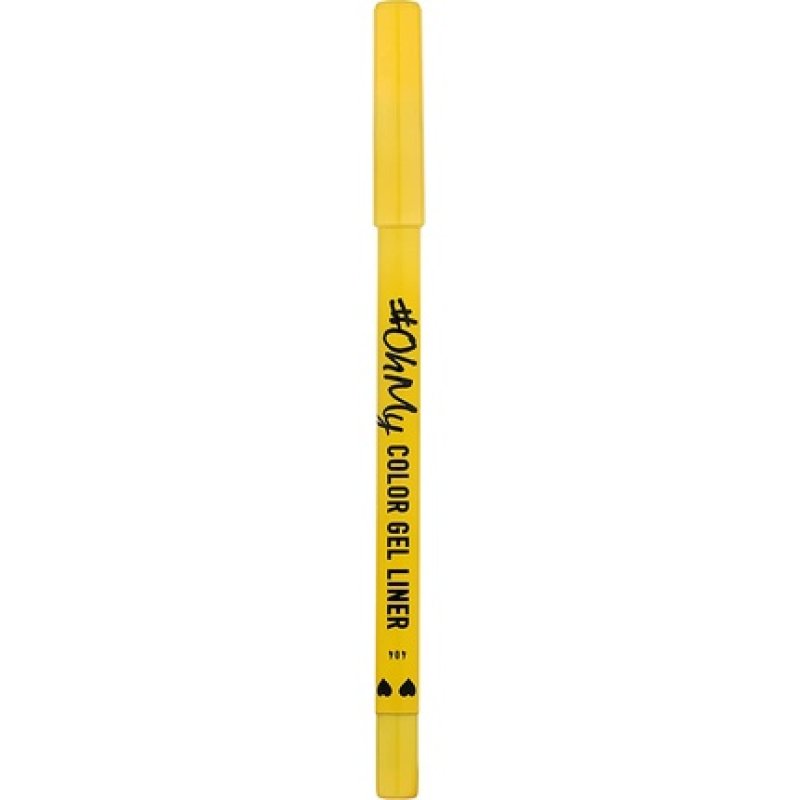 Lamel Oh My Color Gel Eye Liner Long-Lasting Formula Creates Regular Lines Professional Look Cruelty-Free Yellow N.404