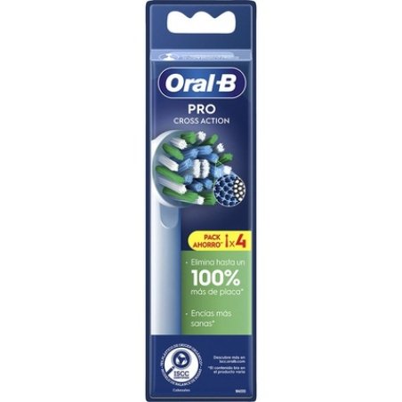 Oral-B Pro Crossaction White - 4 Pack Toothbrushes