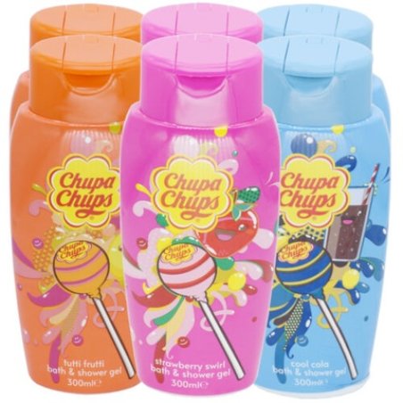 Chupa Chups Bath & Shower Gel Strawberryswirl Tuttifrutti Coolcola 300ml