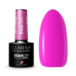 Claresa UV LED Nail Polish Collection Hybrid Manicure Soak Off - 5ml Pink Color No. 547