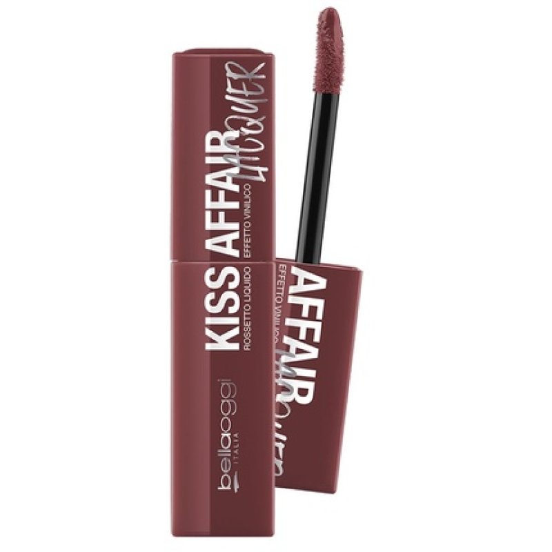 Kiss Affair Lacquer Liquid Lipstick with Vinyl Effect Color: Confident 3.9ml