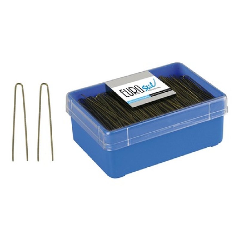 Eurostil Black Hair Bun With Hairpins - 1 Unit