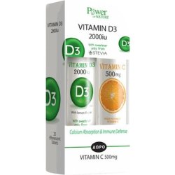 Power Health Power Of Nature Vitamin D3 2000 Iu Vitamin C 500 Mg Orange Effervescent Tablets