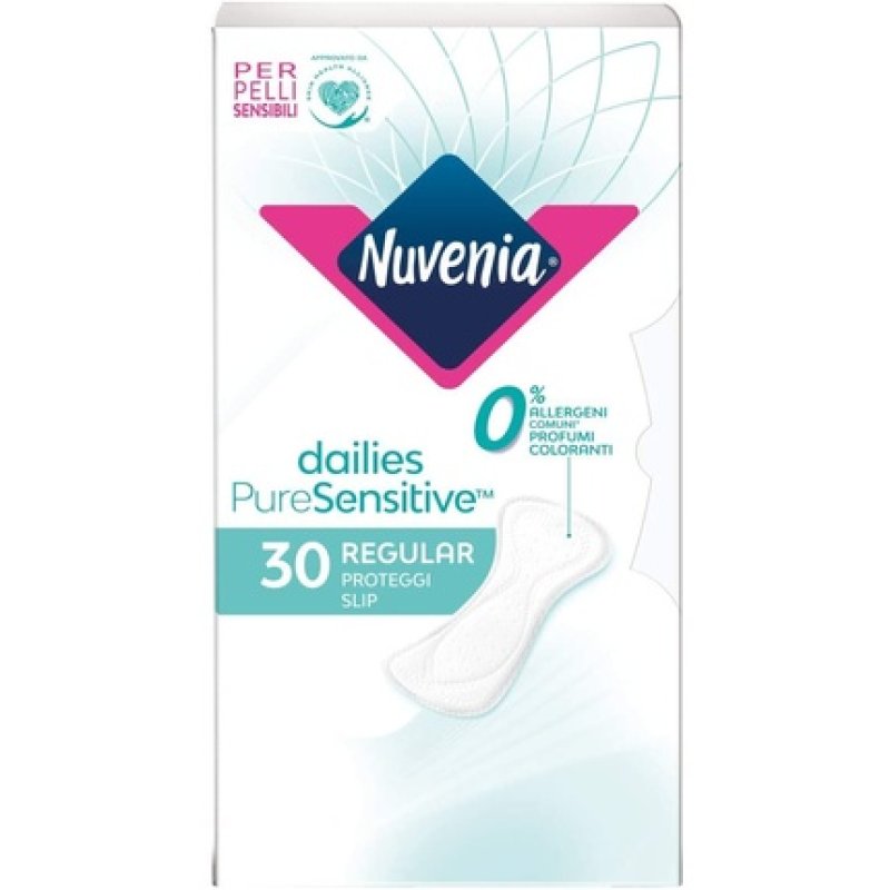 Nuvenia Regular Pure Sensitive Slip with Gentle Surface for Sensitive Skin 30 Pieces