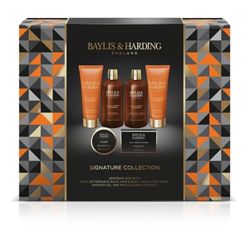 Baylis & Harding Body Care Gift Set Black Pepper Ginseng 6 Pieces