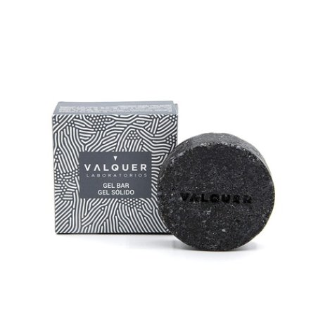Valquer Laboratorios Válquer Solid Body Gel with Activated Charcoal for Soothing and Deep Cleansing of Skin 50g