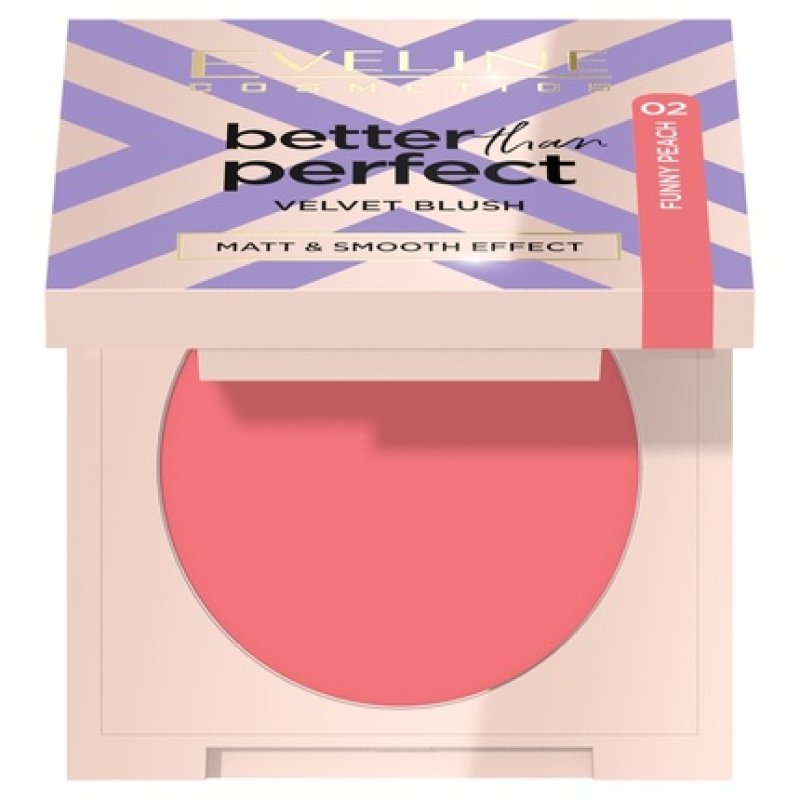 Eveline Better Than Perfect Velvet Blush Pressed Rose 02