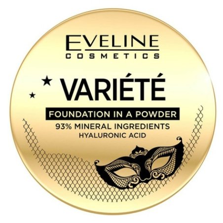 Eveline Variete Face Powder Foundation with Hyaluronic Acid and Sponge Applicator 8g