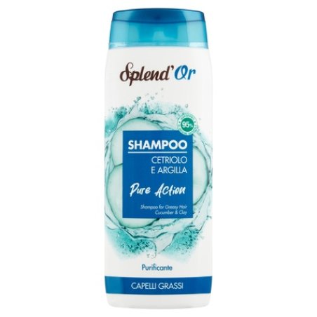 Splendor Splend Or Shampoo Cucumber And Clay Pure Action Purifying 300 Ml