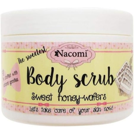 Nacomi Natural Vegan Sweet Honey Wafers Body Scrub 200g