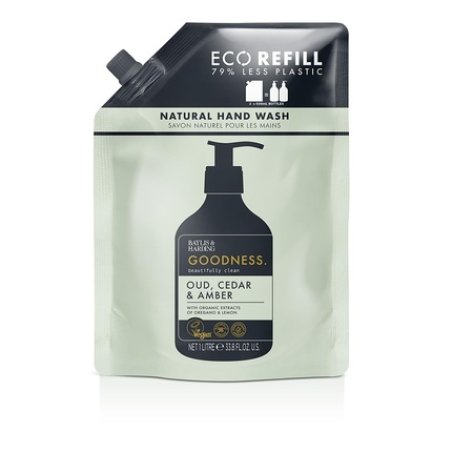 Baylis & Harding Liquid Hand Soap Refills Goodness Aud Cedar & Amber 1 Liter