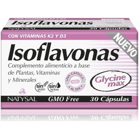 Nutricosmetics Natysal Isoflavonas Con Vitaminas K2 D3 Nuevo 30 Cap