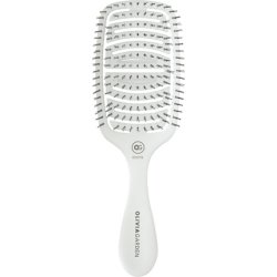 Olivia Garden Essential Care Flex Fine Hair Bristles Ice White Hair Brush Detangler