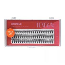 IBRA Double Artificial Eyelash Cluster Black C0.07 Mix