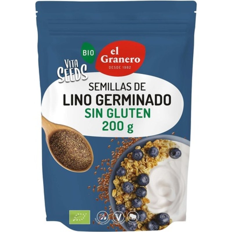 EL GRANERO INTEGRAL Vitaseeds Germinated Bio Flaxseed 200g