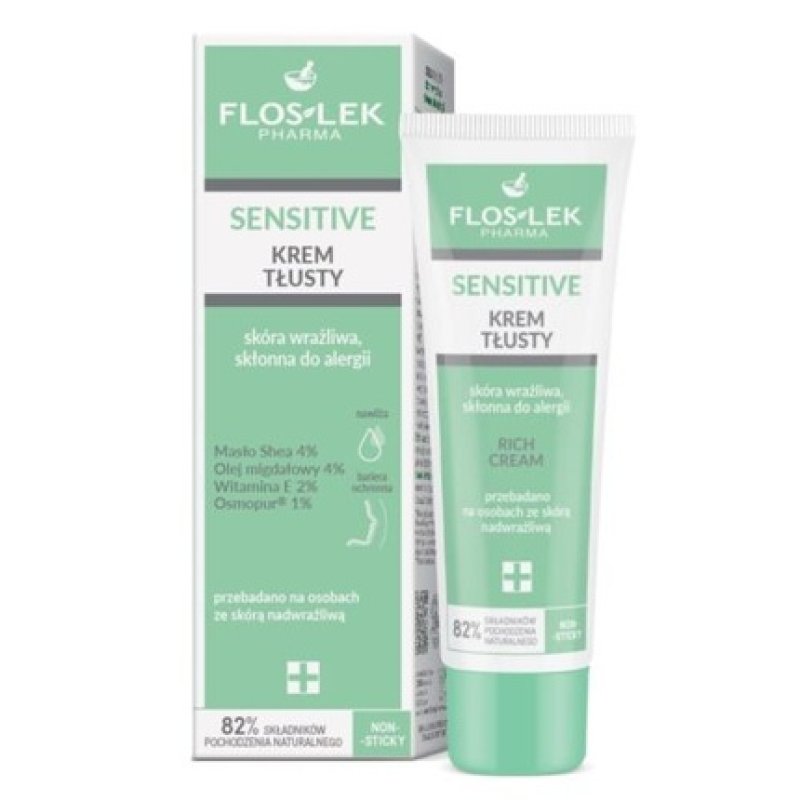 Floslek Sensitive Oily Cream for Sensitive Skin 50ml