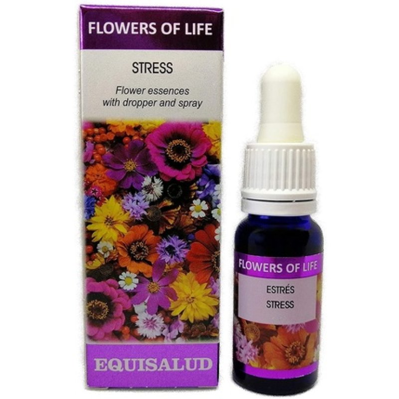 Flowers of Life Stress Certified Organic Natural Flower Remedy 15ml Dropper and Spray