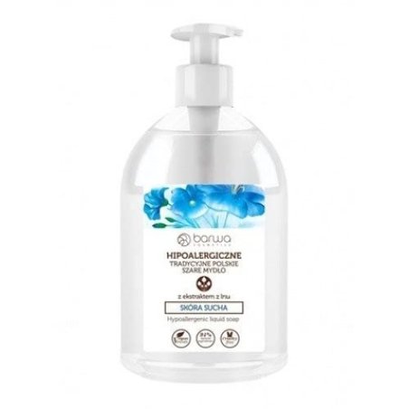 Hypoallergenic Liquid Soap for Dry Skin with Flax Extract