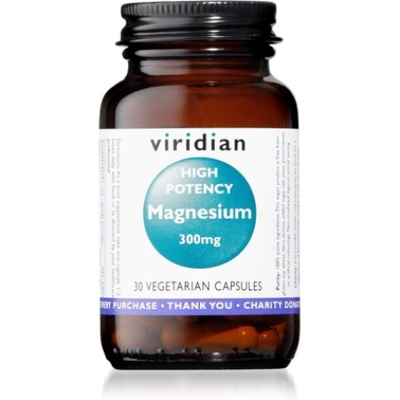 Viridian High Potency Magnesium 300mg 30 Vegetarian Capsules