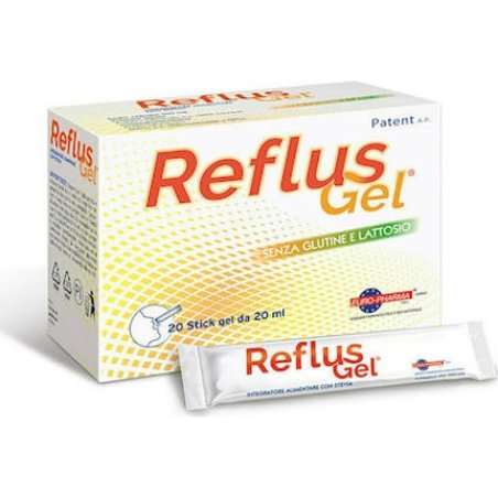 Bionat Reflus Gel Dietary Supplement For Reflux - 20 Sticks X 20ml