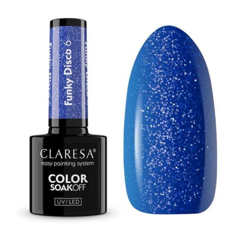 Claresa Soak Off Uv Led Funky Disco Hybrid Nail Polish 6 5g