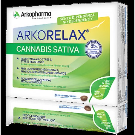 Arkorelax Cannabis Sativa Arkopharma 30 Tablets