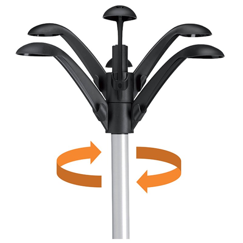 Unilux 100340712 porte-manteaux Colonne 6 crochet(s) Métallique