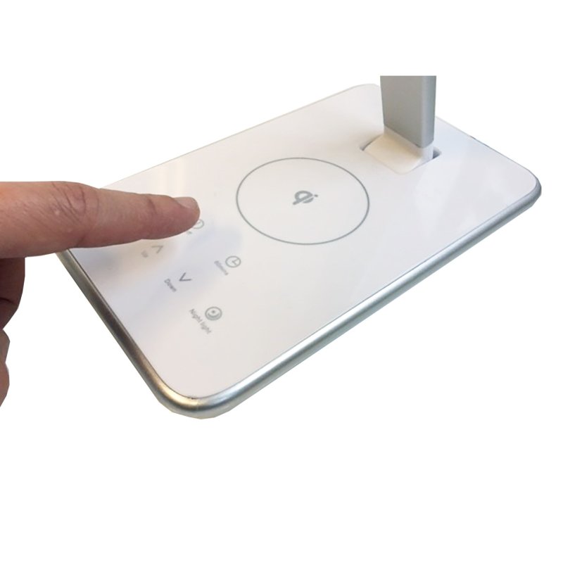 Unilux JAZZ lampe de table 11 W LED Métallique, Blanc