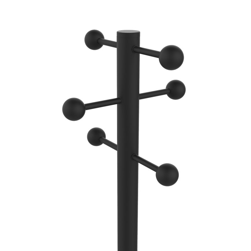 Unilux ACCESS porte-manteaux Colonne 6 crochet(s) Noir