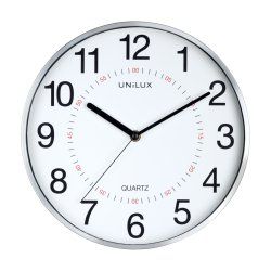 Unilux 400094280 Horloge murale et de table Horloge à quartz Rond Gris