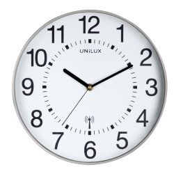 Unilux Wave Horloge à quartz Rond Gris