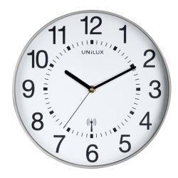 Unilux Wave Quartz clock Round Grey