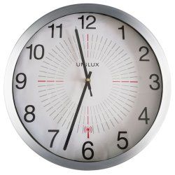 Unilux Outdoor Horloge à quartz Rond Gris