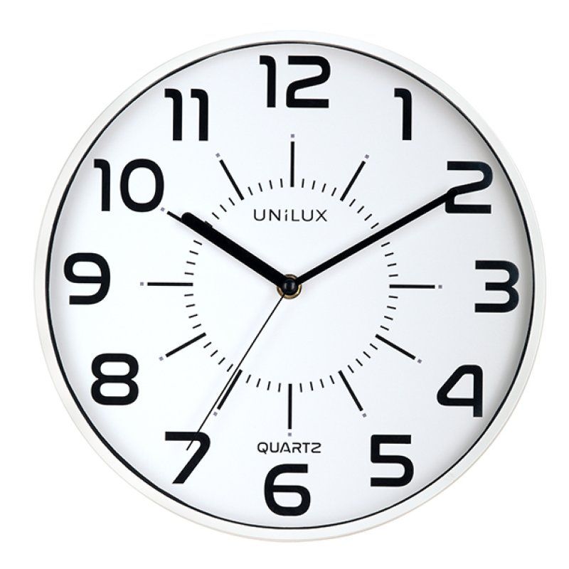 Unilux POP Quartz clock Round White