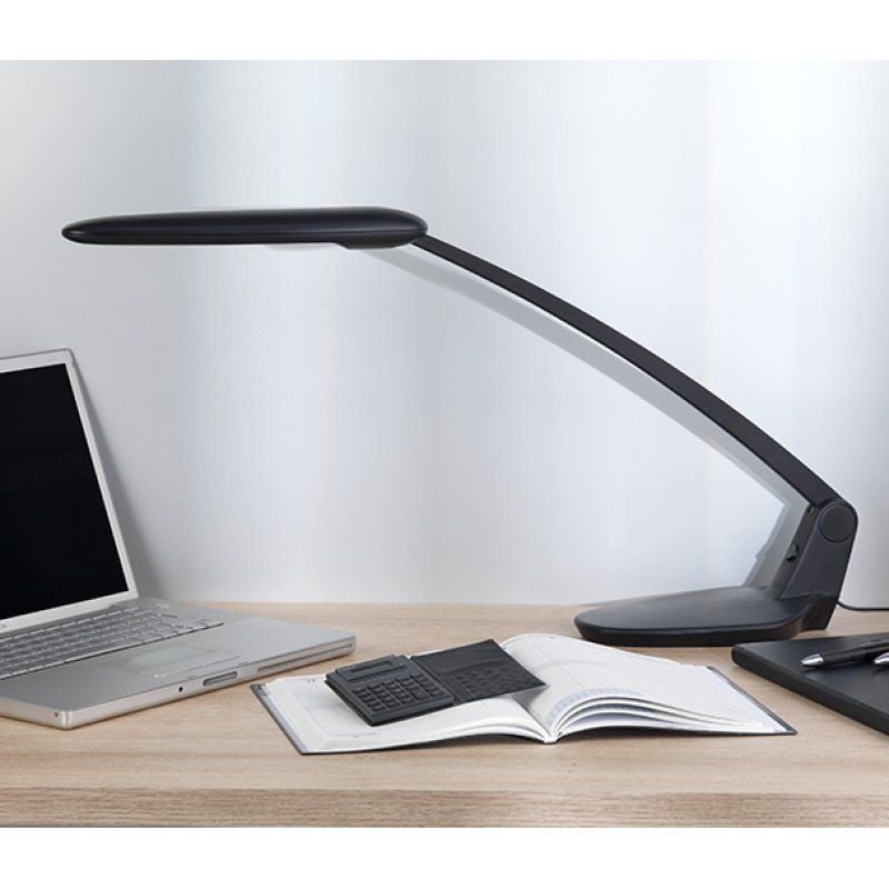 Unilux Brio 2 lampe de table 7 W LED A Noir