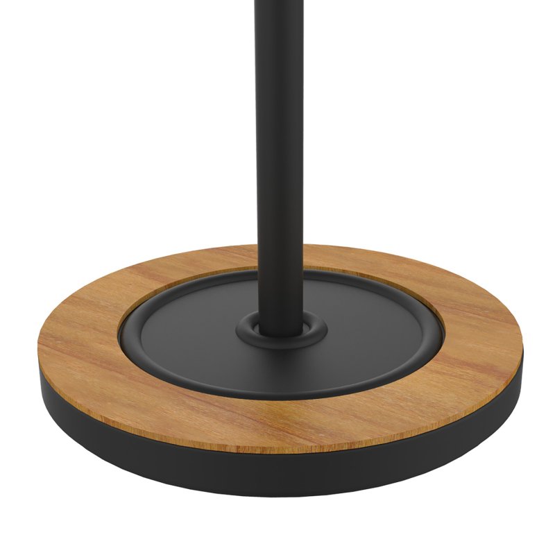 Unilux BORA porte-manteaux Colonne 6 crochet(s) Bois, Noir