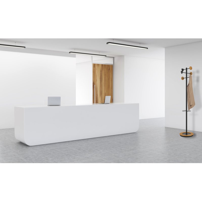 Unilux BORA coat rack Floorstanding 6 hook(s) Wood, Black