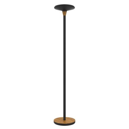 UNiLUX Lampadaire à LED BALY BAMBOO, dimmable, noir-bambou