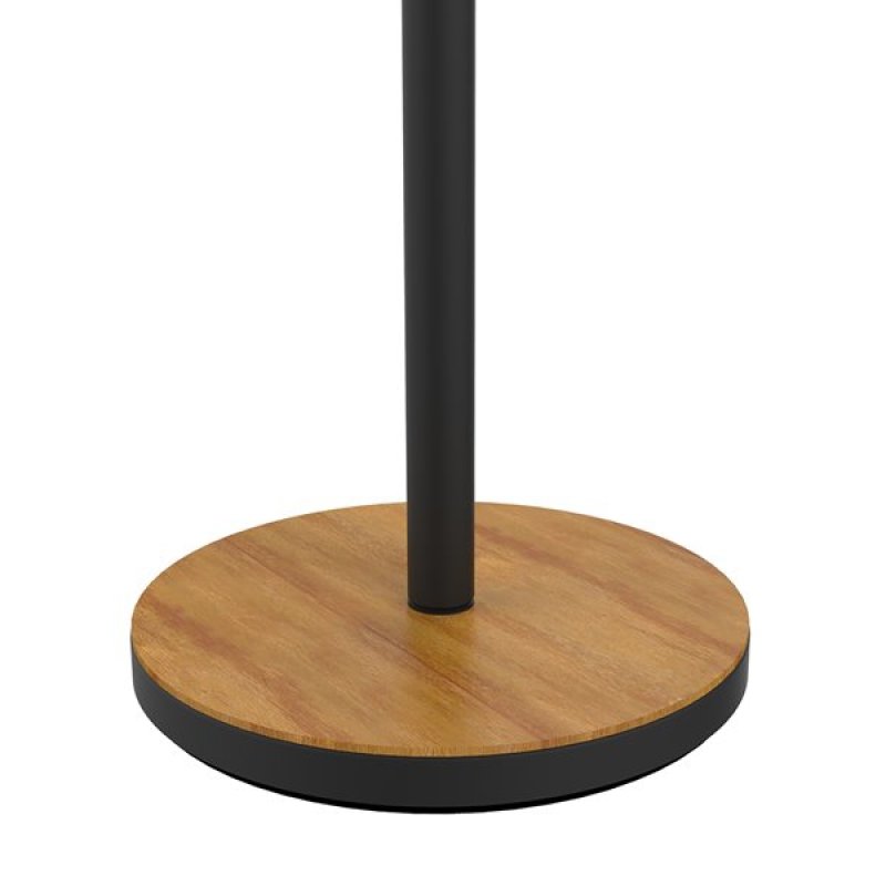 UNiLUX Lampadaire à LED BALY BAMBOO, dimmable, noir-bambou