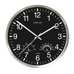 Unilux WETTY Horloge à quartz Rond Gris